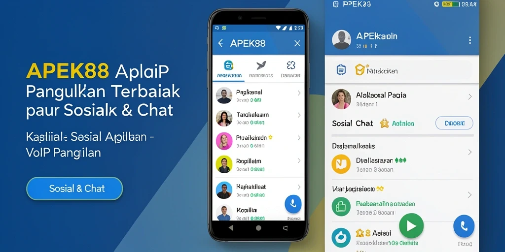Antarmuka APEK88 untuk panggilan VoIP yang intuitif dan mudah digunakan.