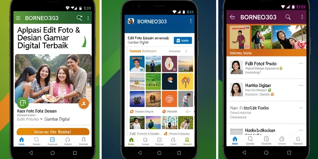 Antarmuka BORNEO303 yang user-friendly dengan berbagai alat edit gambar.