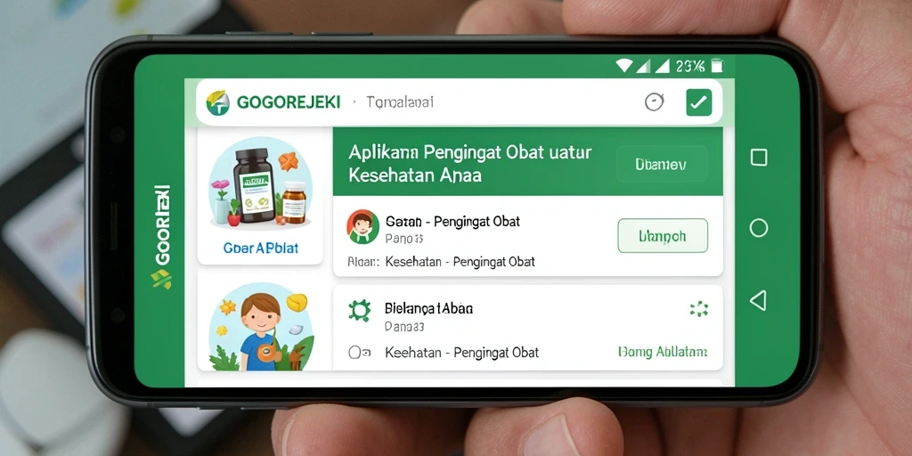 Tampilan antarmuka GOGOREJEKI yang sederhana dan informatif.
