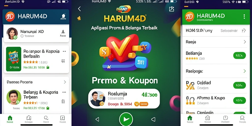 Tampilan antarmuka aplikasi HARUM4D yang menarik dan mudah dipahami.