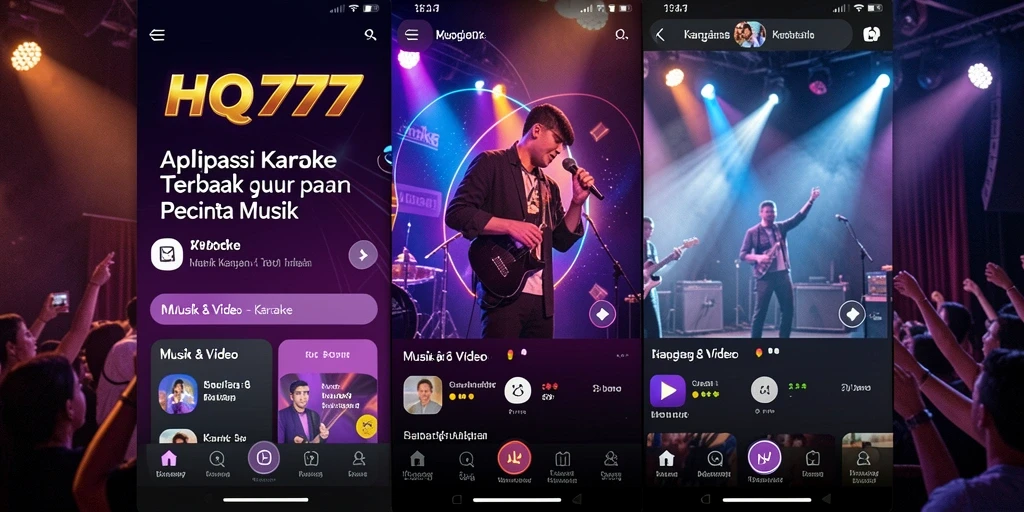 Antarmuka HQ777 yang intuitif untuk pengalaman karaoke yang menyenangkan.