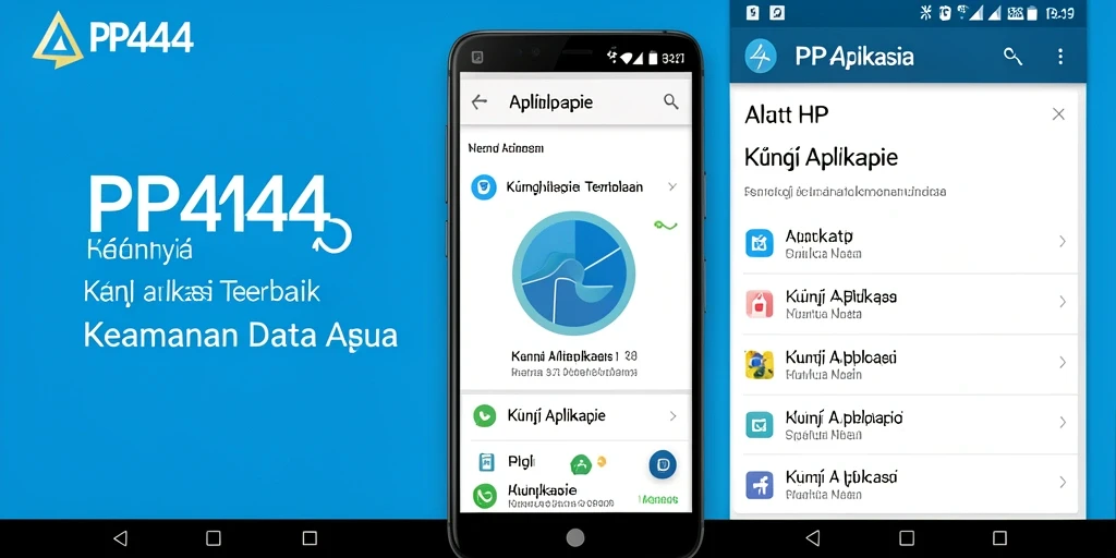 Antarmuka PP444 yang modern dan fungsional untuk Kunci Aplikasi.