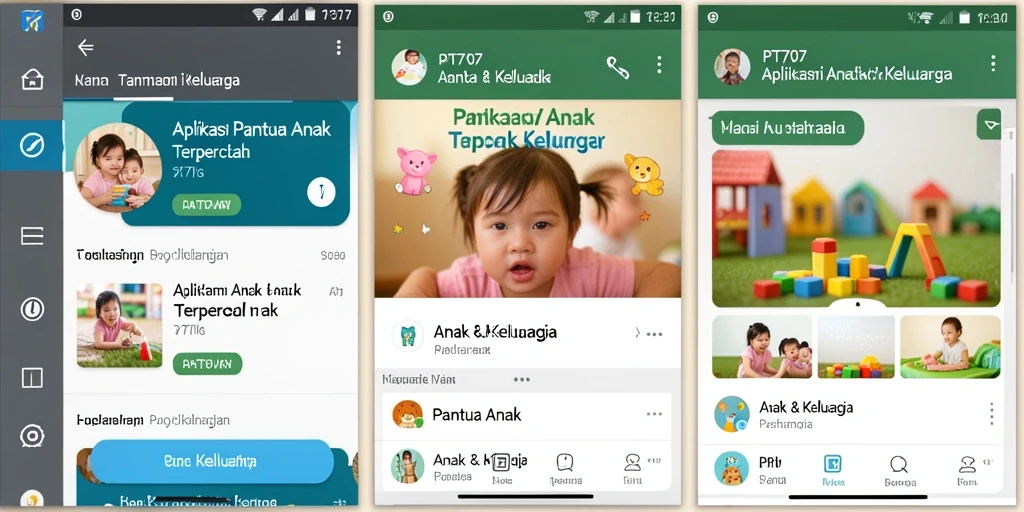 Tampilan antarmuka PT707 yang sederhana dan informatif untuk memantau anak.