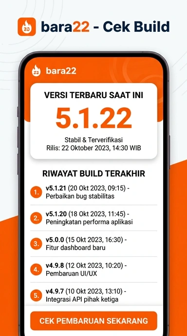Riwayat Versi APK bara22 untuk Pengguna Android